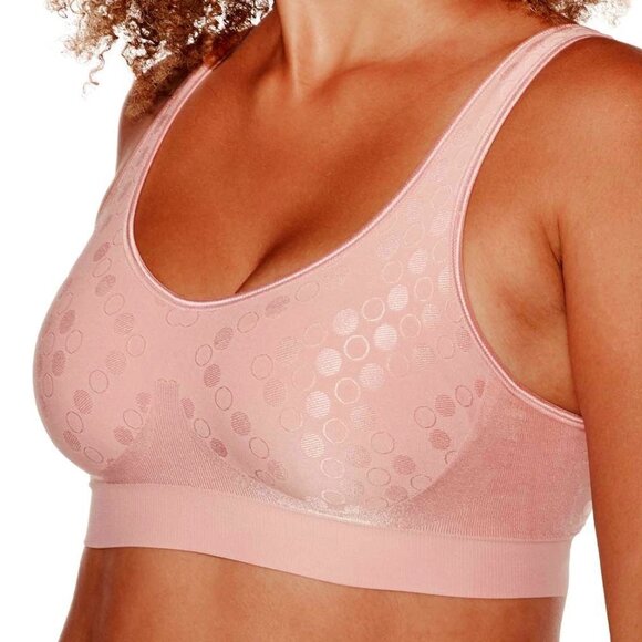 Bali Comfort Revolution ComfortFlex Fit Shaping Wire Free Bra Pink Dot 2XL - Picture 1 of 6